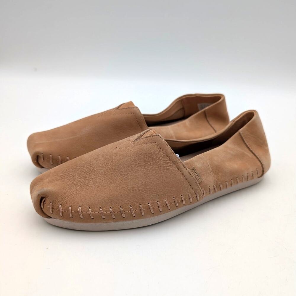 TOMS Alpargata Plus Espadrille Flats Shoes Women's Brown Size US7.5 EU38